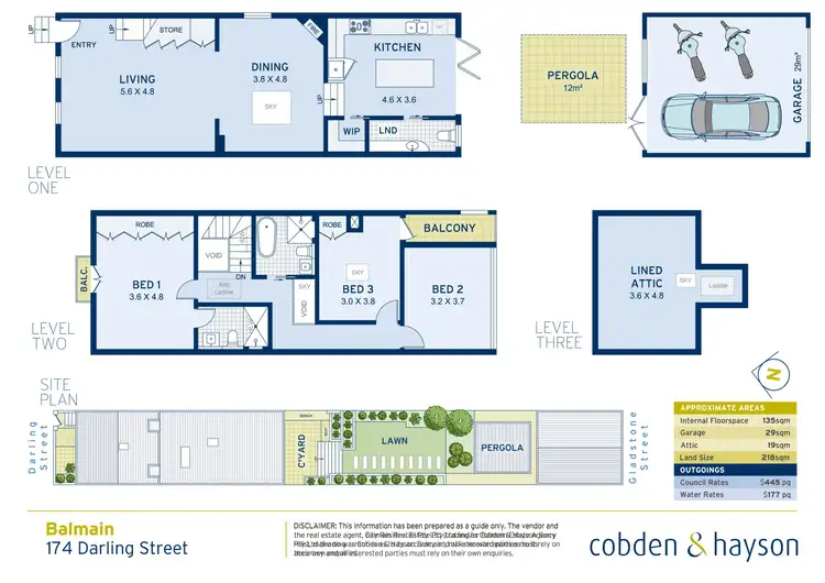 Floorplan of Homely house listing, 174 Darling Street, Balmain NSW 2041