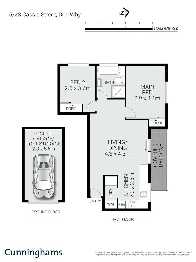 Floorplan of Homely apartment listing, 5/28 Cassia Street, Dee Why NSW 2099