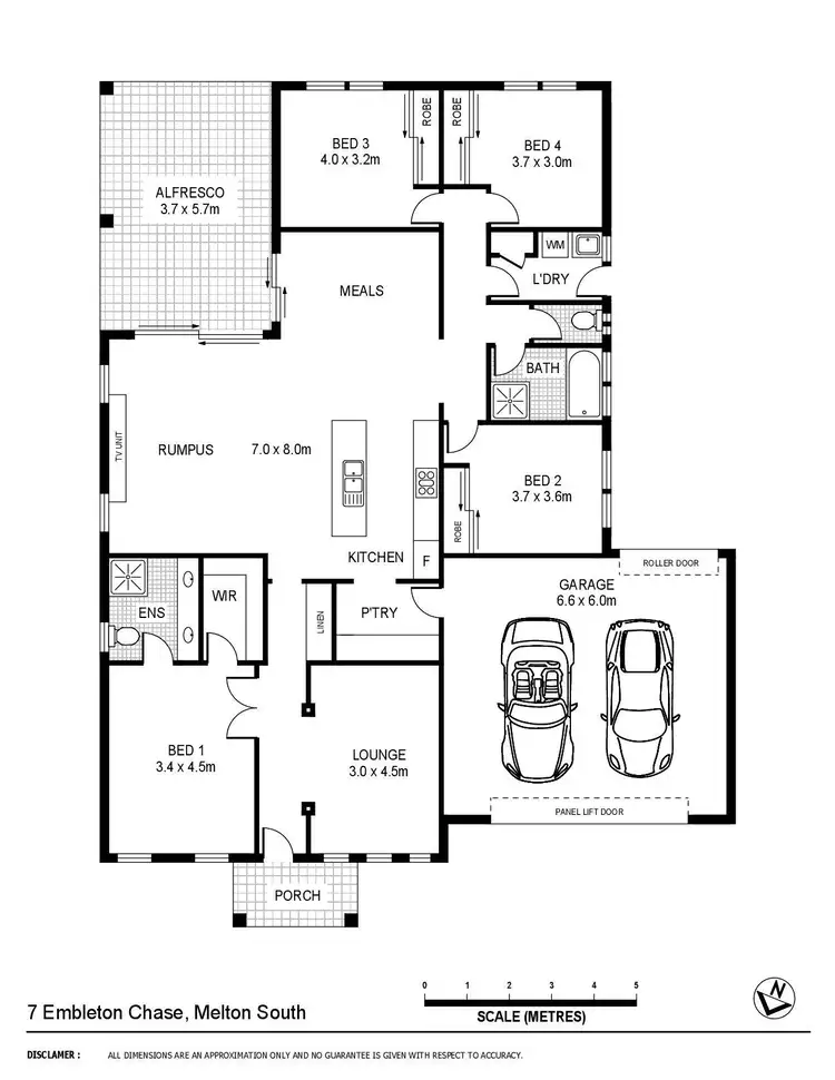Floorplan of Homely house listing, 7 Embleton Chase, Weir Views VIC 3338