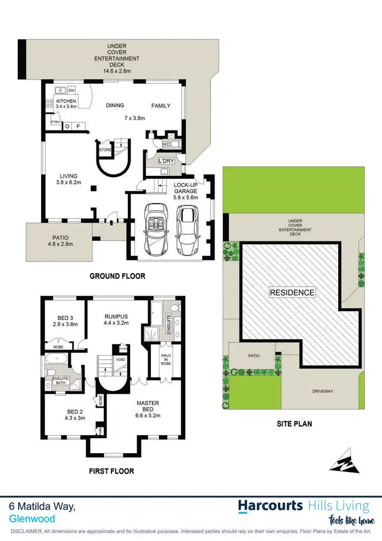 Floorplan of Homely house listing, 6 Matilda Way, Glenwood NSW 2768