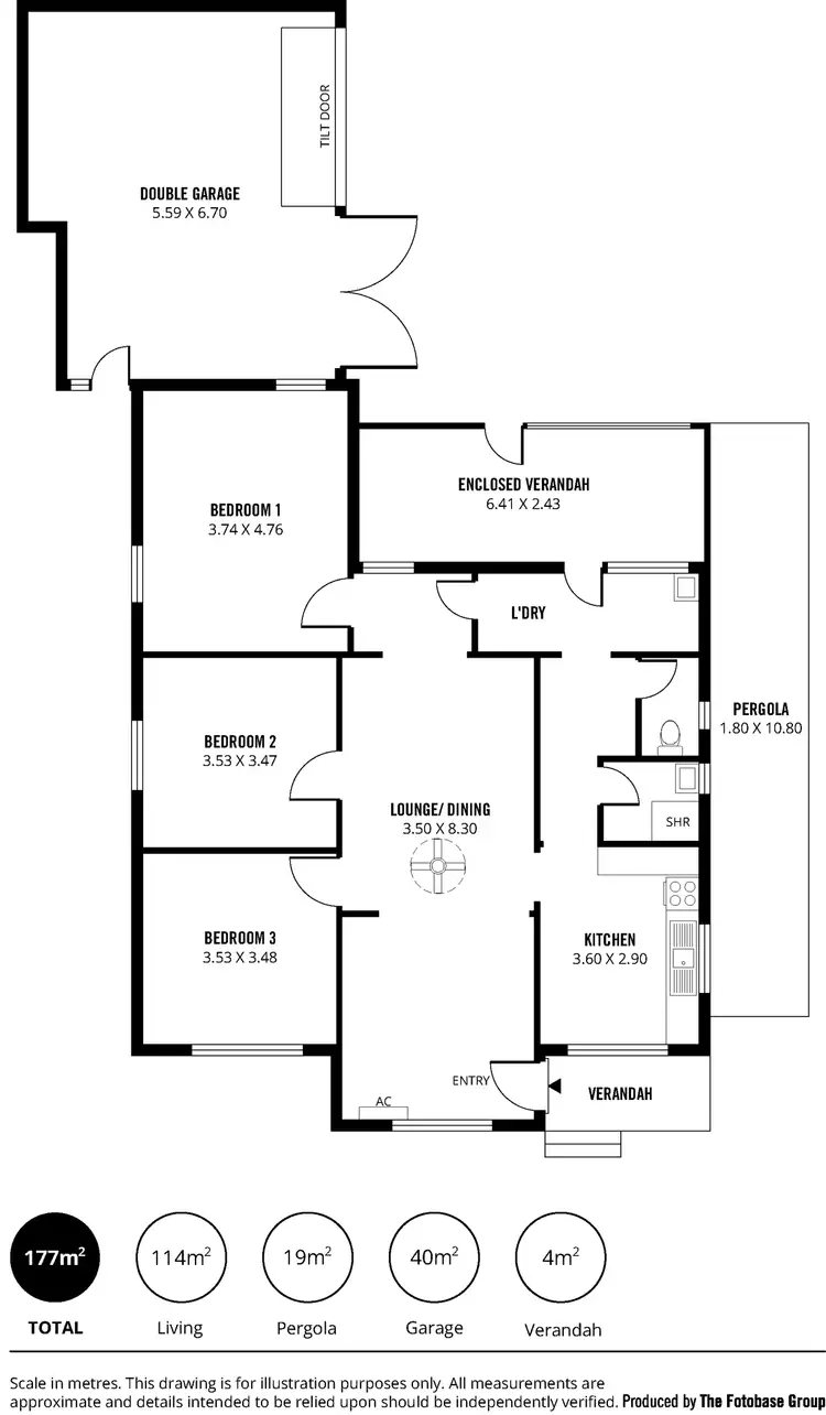 Floorplan of Homely house listing, 13 Thornton Road, Greenacres SA 5086