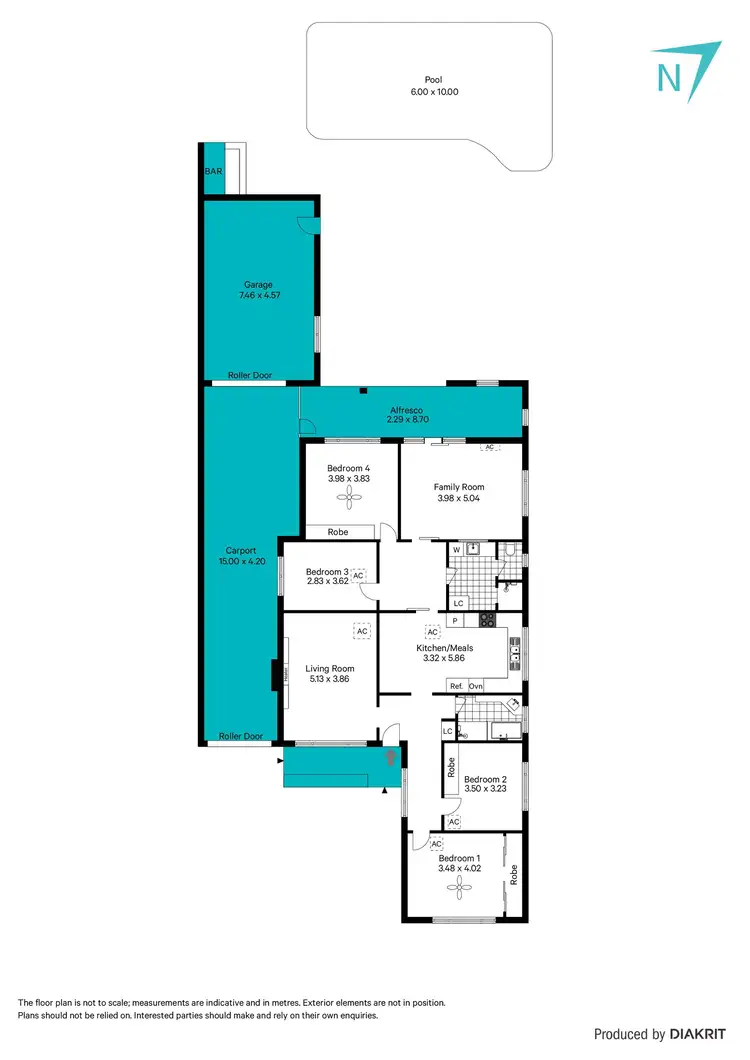 Floorplan of Homely house listing, 6 Ferris Street, Renown Park SA 5008