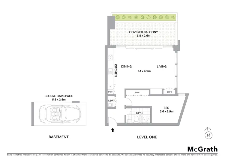 Floorplan of Homely apartment listing, 5/32 Donnelly Road, Naremburn NSW 2065