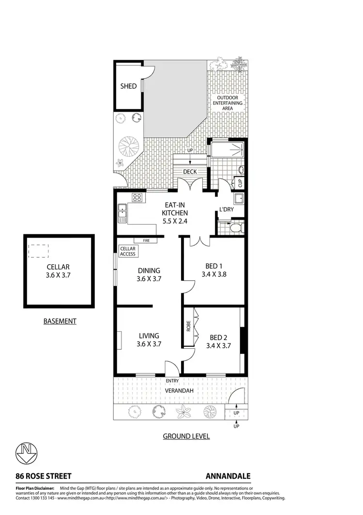 Floorplan of Homely house listing, 86 Rose Street, Annandale NSW 2038