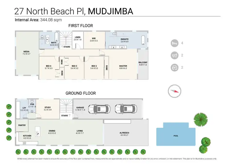 Floorplan of Homely house listing, 27 North Beach Place, Mudjimba QLD 4564