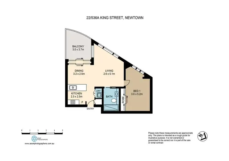 Floorplan of Homely apartment listing, 22/536A King Street, Newtown NSW 2042