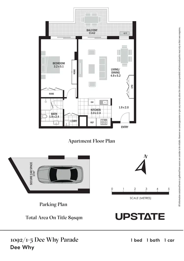 Floorplan of Homely apartment listing, 1092/1-5 Dee Why Parade, Dee Why NSW 2099