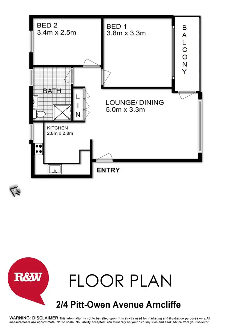 Floorplan of Homely apartment listing, 2/4 Pitt-Owen Avenue, Arncliffe NSW 2205
