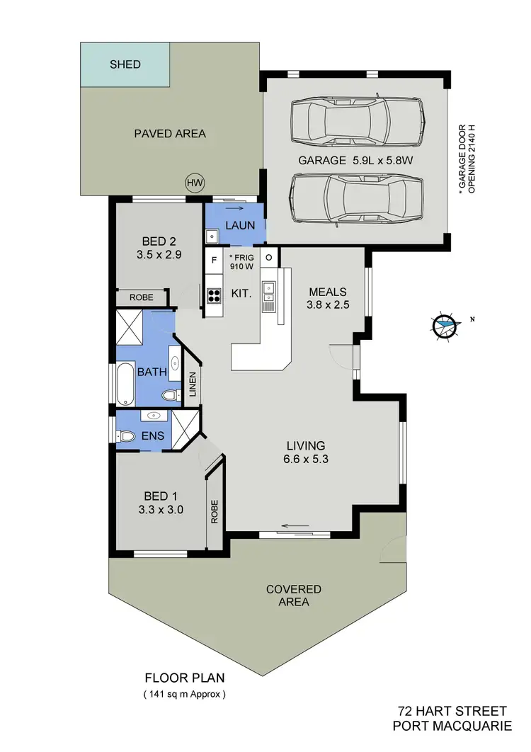 Floorplan of Homely house listing, 72 Hart Street, Port Macquarie NSW 2444