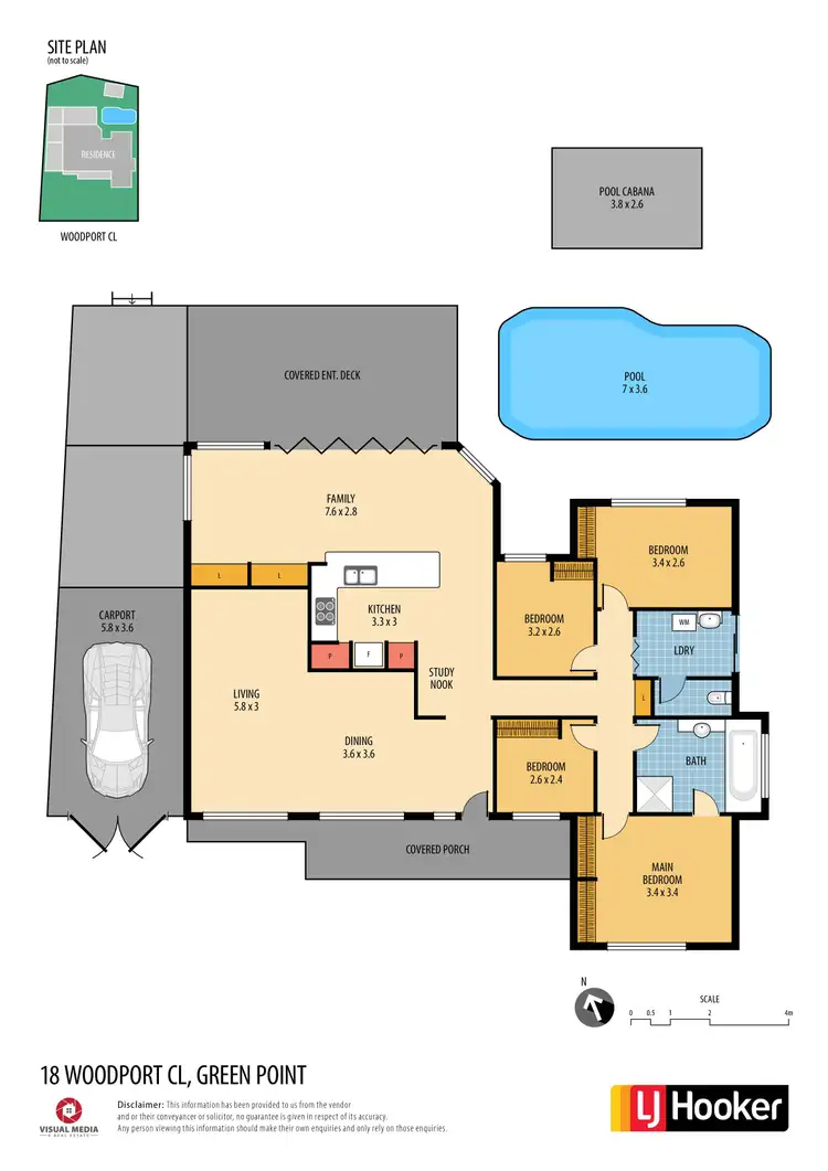 Floorplan of Homely house listing, 18 Woodport Close, Green Point NSW 2251