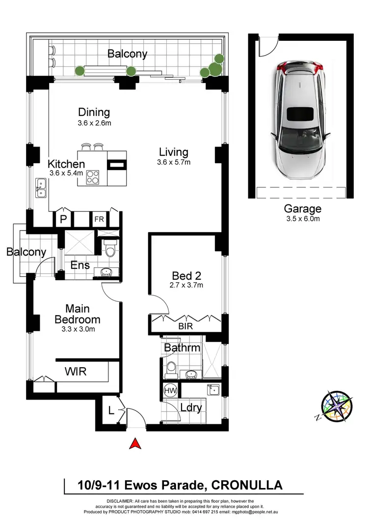 Floorplan of Homely apartment listing, 10/9-11 Ewos Parade, Cronulla NSW 2230