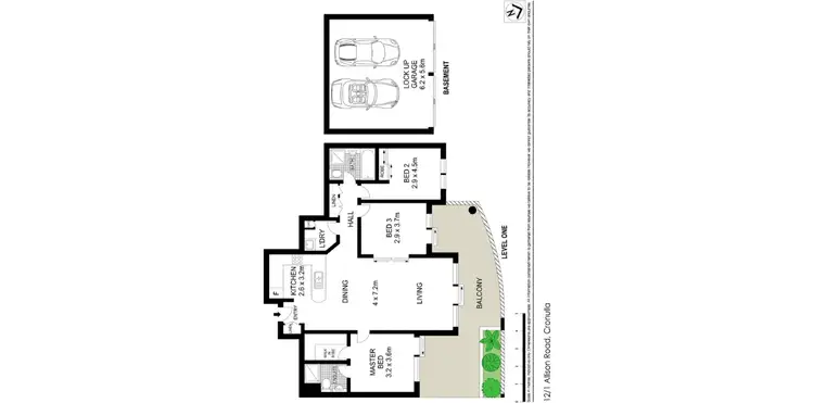 Floorplan of Homely apartment listing, 12/1 Allison Road, Cronulla NSW 2230