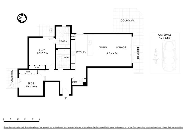Floorplan of Homely unit listing, 1/2A Killara Avenue, Killara NSW 2071