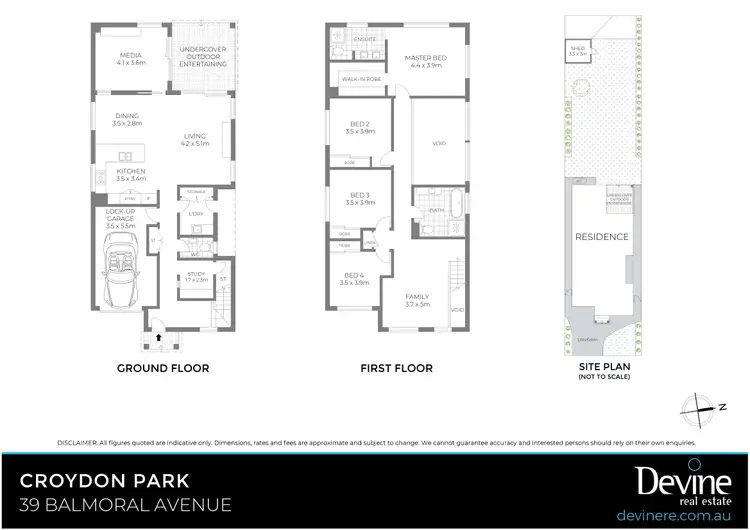 Floorplan of Homely house listing, 39 Balmoral Avenue, Croydon Park NSW 2133