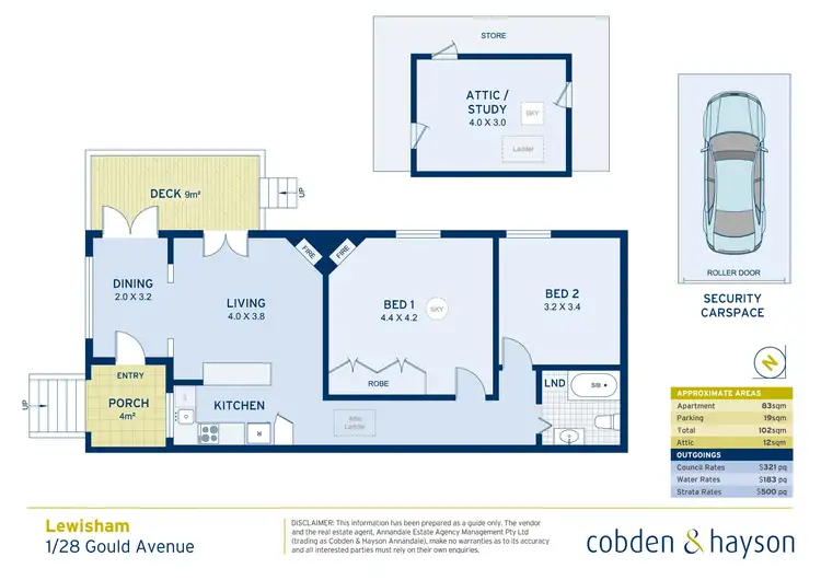 Floorplan of Homely apartment listing, 1/28 Gould Avenue, Lewisham NSW 2049