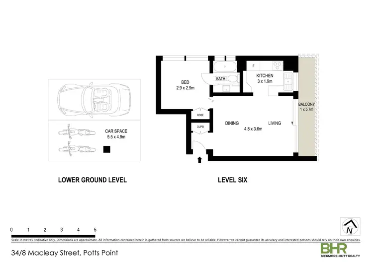 Floorplan of Homely apartment listing, 34/8 Macleay Street, Potts Point NSW 2011