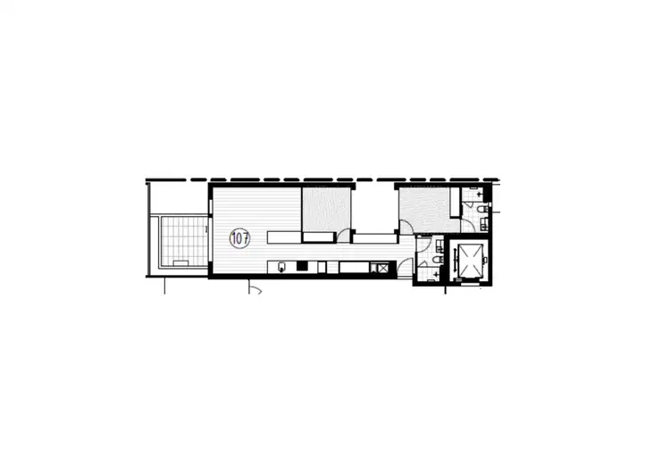 Floorplan of Homely apartment listing, 107/183-189 Bridge Road, Richmond VIC 3121