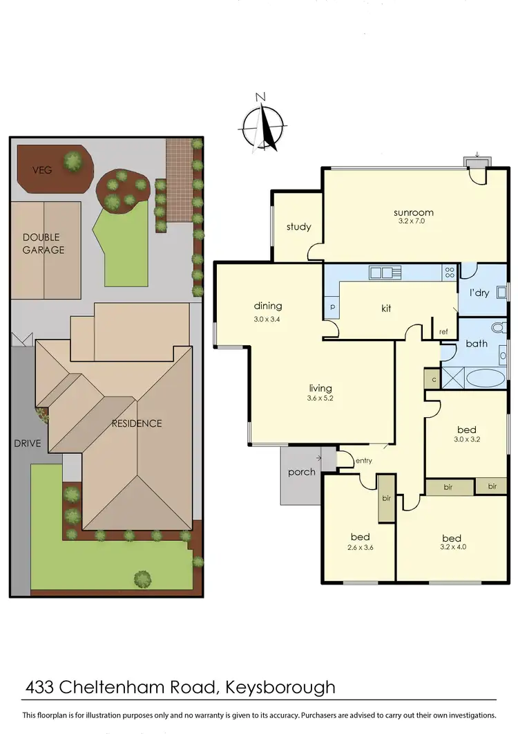 Floorplan of Homely house listing, 433 Cheltenham Road, Keysborough VIC 3173