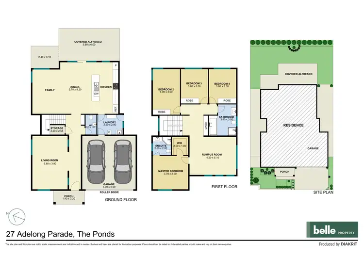 Floorplan of Homely house listing, 27 Adelong Parade, The Ponds NSW 2769