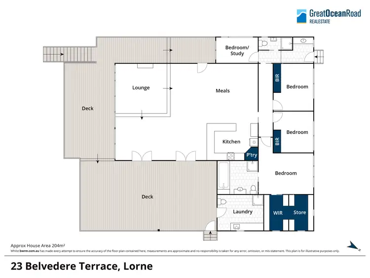 Floorplan of Homely house listing, 23 Belvedere Terrace, Lorne VIC 3232