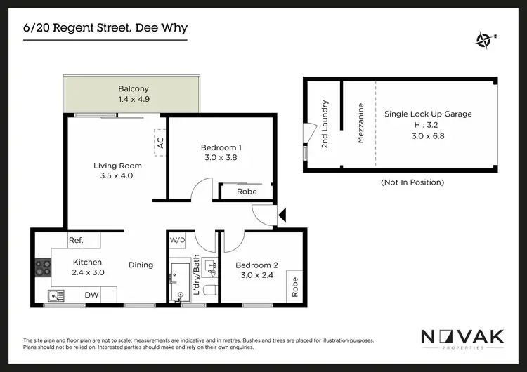 Floorplan of Homely apartment listing, 6/20 Regent Street, Dee Why NSW 2099