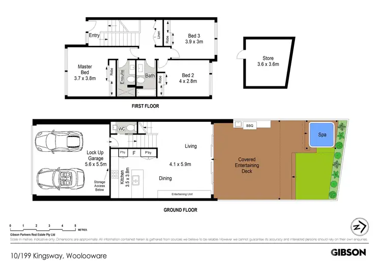Floorplan of Homely townhouse listing, 10/199 The Kingsway, Woolooware NSW 2230
