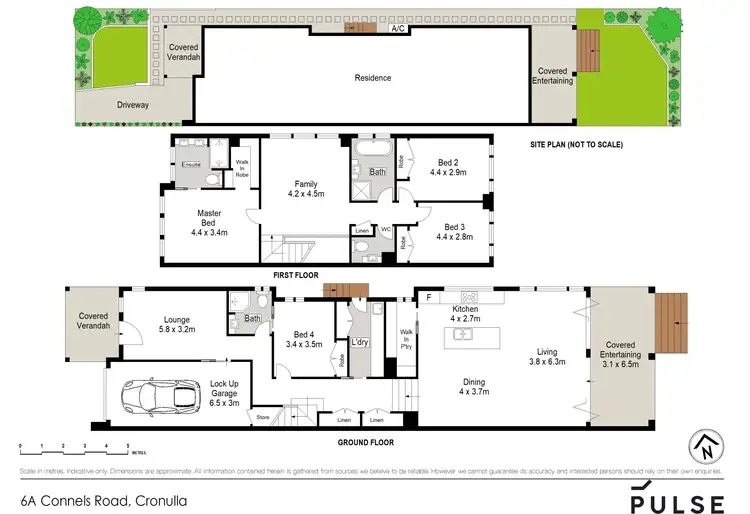 Floorplan of Homely semi-detached listing, 6A Connels Road, Cronulla NSW 2230