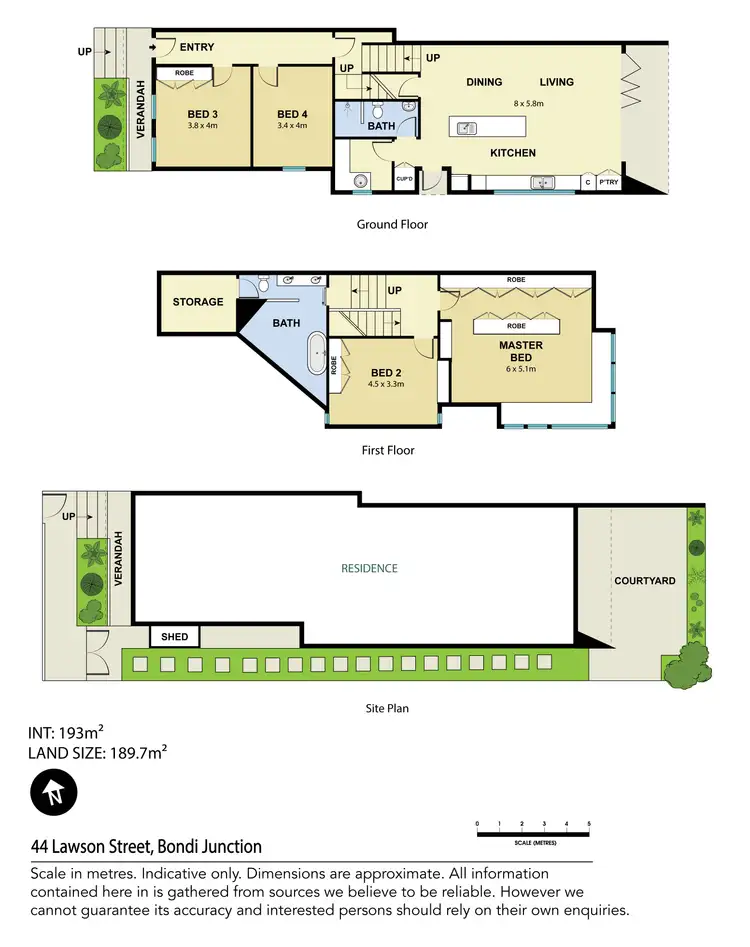 Floorplan of Homely house listing, 44 Lawson Street, Bondi Junction NSW 2022