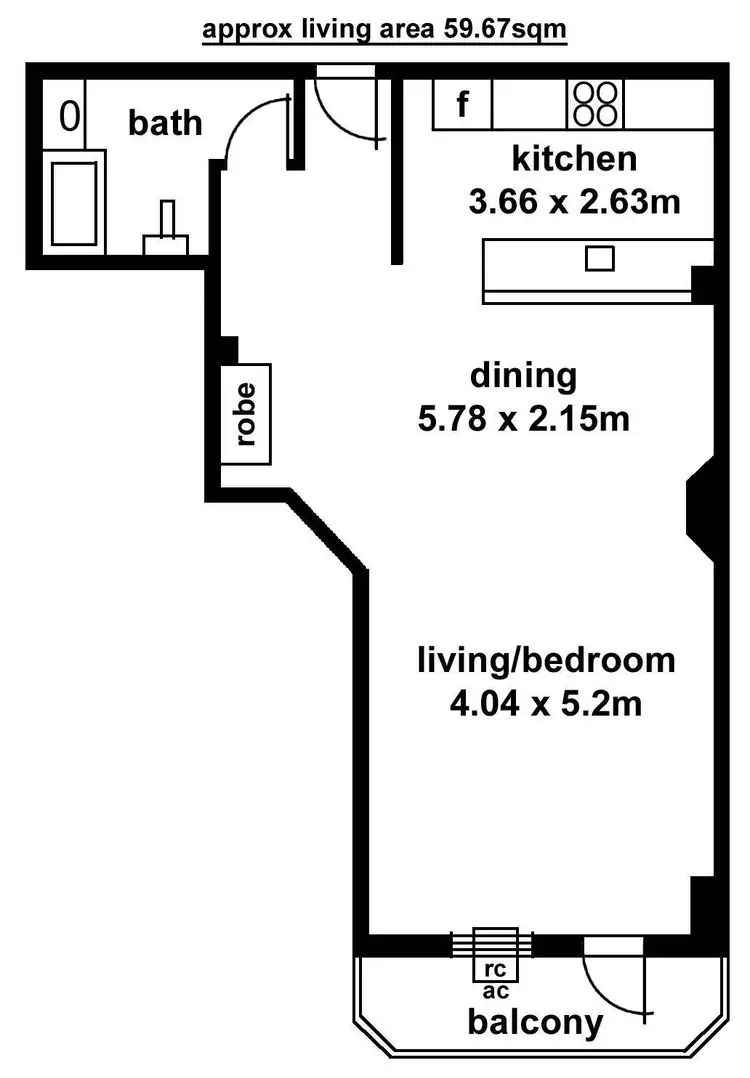 Floorplan of Homely apartment listing, 20/21 Pulteney Street, Adelaide SA 5000
