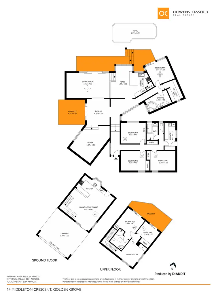 Floorplan of Homely house listing, 14 Middleton Crescent, Golden Grove SA 5125