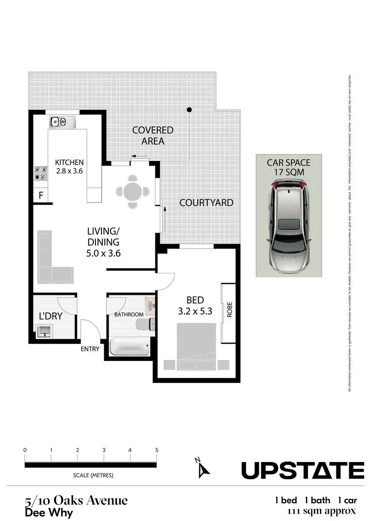 Floorplan of Homely apartment listing, 5/10 Oaks Avenue, Dee Why NSW 2099