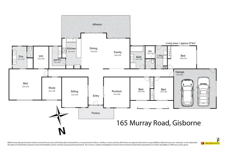 Floorplan of Homely house listing, 165 Murray Road, Gisborne VIC 3437