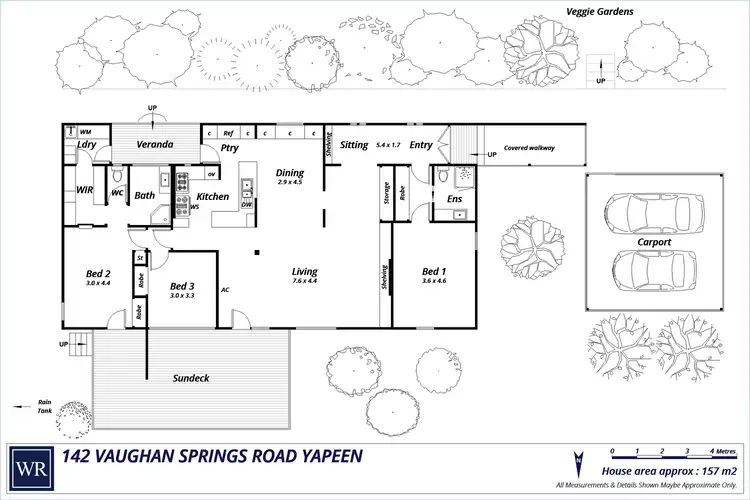 Floorplan of Homely house listing, 142 Vaughan Springs Road, Yapeen VIC 3451