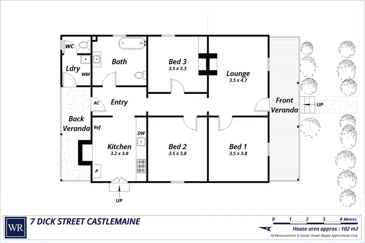 Floorplan of Homely house listing, 7 Dick Street, Castlemaine VIC 3450