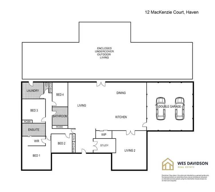 Floorplan of Homely house listing, 12 MacKenzie Court, Haven VIC 3401