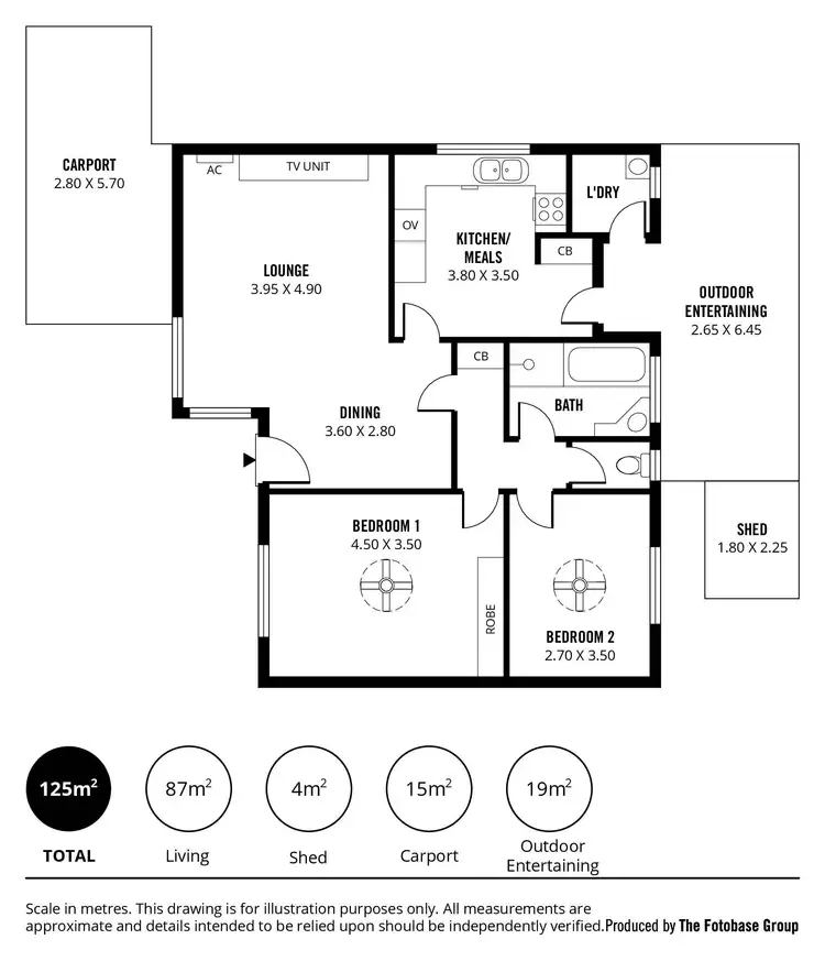 Floorplan of Homely unit listing, 3/15 Bath Street, Glenelg South SA 5045