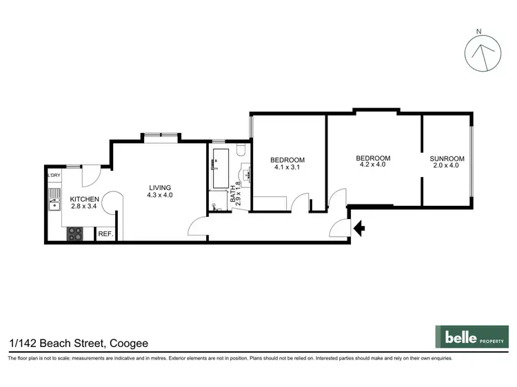 Floorplan of Homely apartment listing, 1/142 Beach Street, Coogee NSW 2034