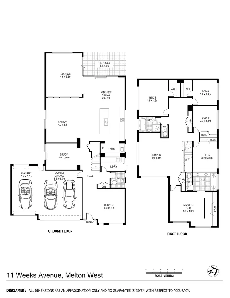 Floorplan of Homely house listing, 11 Weeks Avenue, Harkness VIC 3337