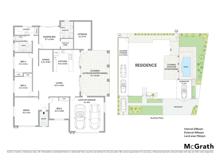 Floorplan of Homely house listing, 7 Brushbox Place, Meridan Plains QLD 4551