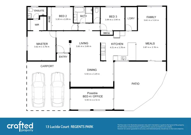 Floorplan of Homely house listing, 13 Lucida Court, Regents Park QLD 4118
