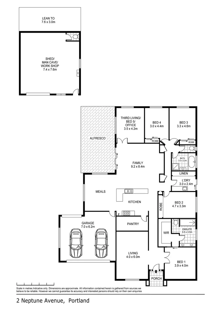 Floorplan of Homely house listing, 2 Neptune Avenue, Portland VIC 3305