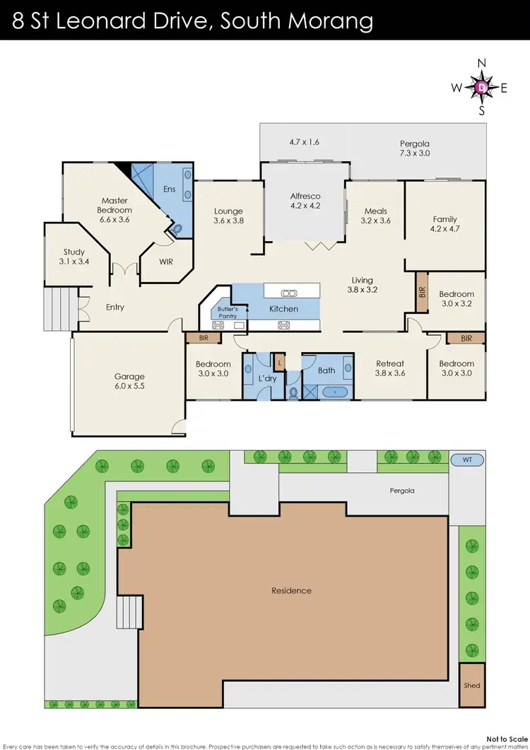 Floorplan of Homely house listing, 8 St Leonard Drive, South Morang VIC 3752