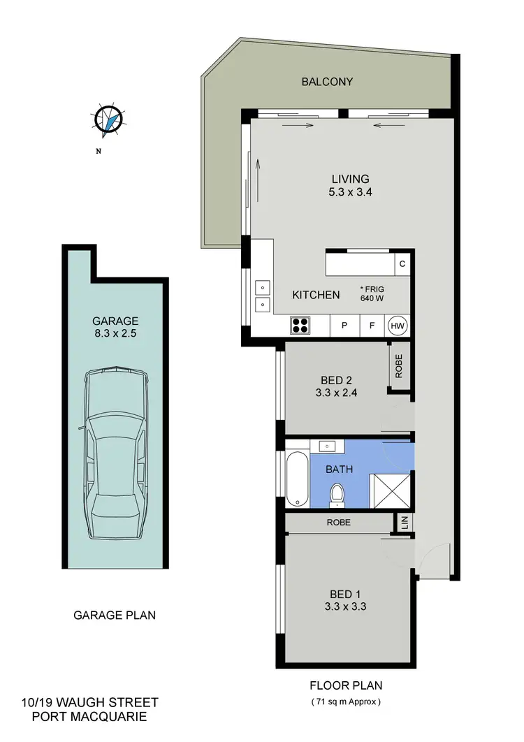 Floorplan of Homely unit listing, 10/19 Waugh Street, Port Macquarie NSW 2444