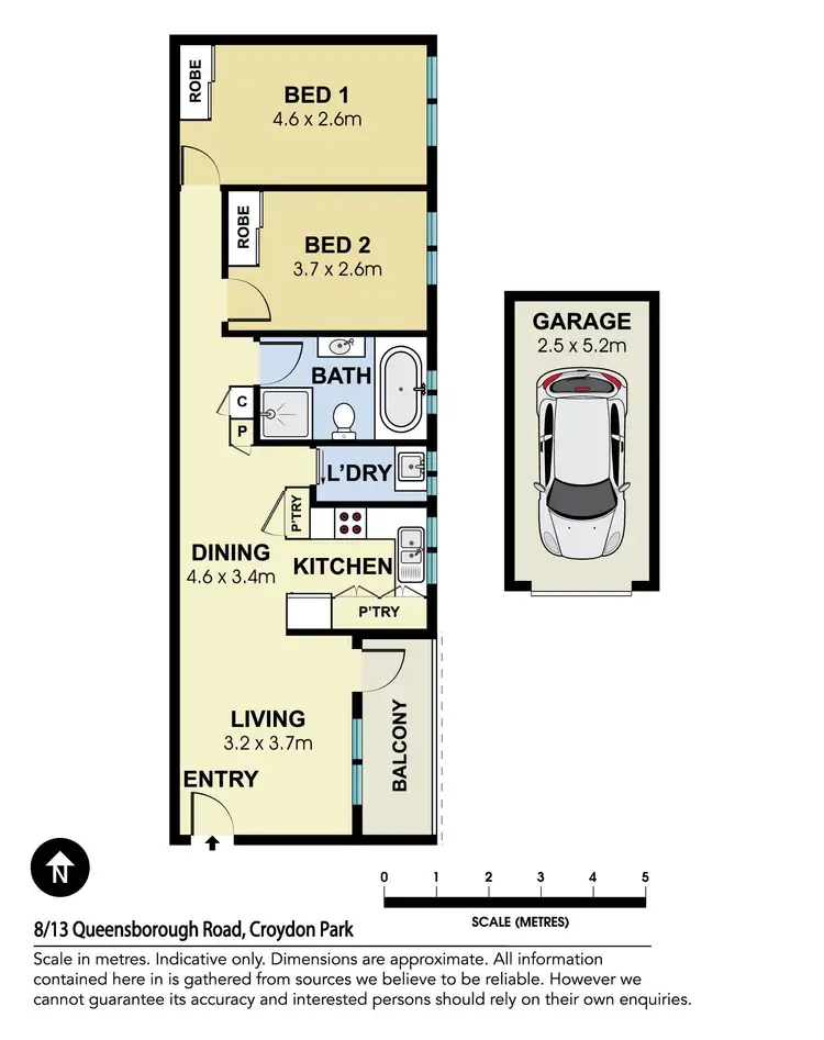 Floorplan of Homely apartment listing, 8/13 Queensborough Road, Croydon Park NSW 2133