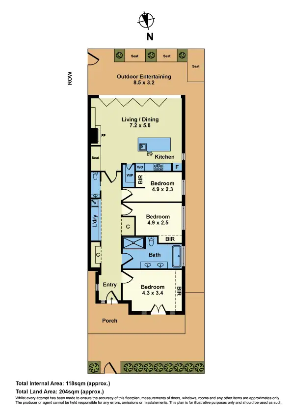 Floorplan of Homely house listing, 20 Dickens Street, Yarraville VIC 3013
