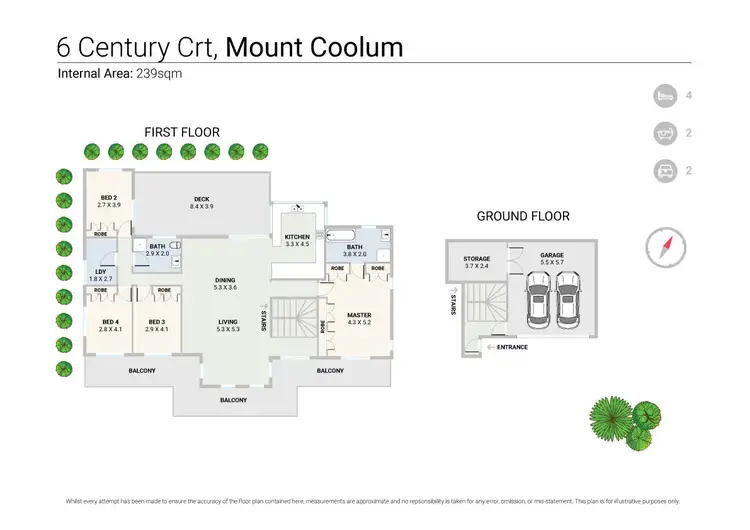 Floorplan of Homely house listing, 6 Century Court, Mount Coolum QLD 4573