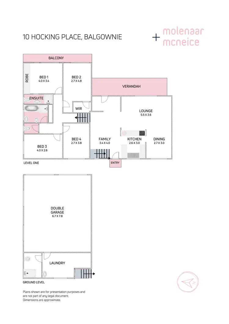 Floorplan of Homely house listing, 10 Hocking Place, Balgownie NSW 2519