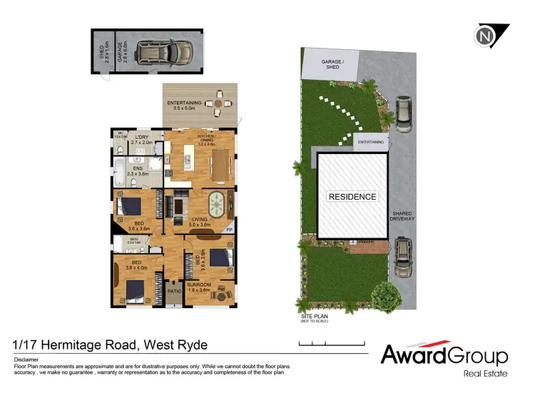 Floorplan of Homely house listing, 1/17 Hermitage Road, West Ryde NSW 2114