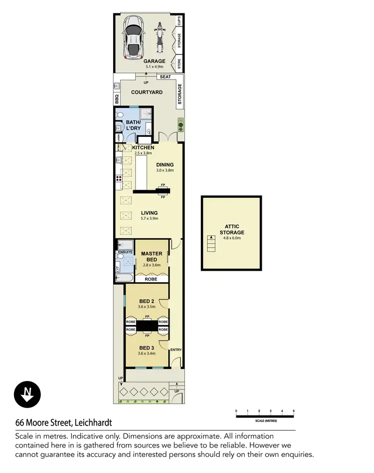 Floorplan of Homely house listing, 66 Moore Street, Leichhardt NSW 2040