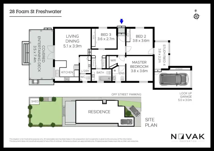 Floorplan of Homely house listing, 28 Foam Street, Freshwater NSW 2096